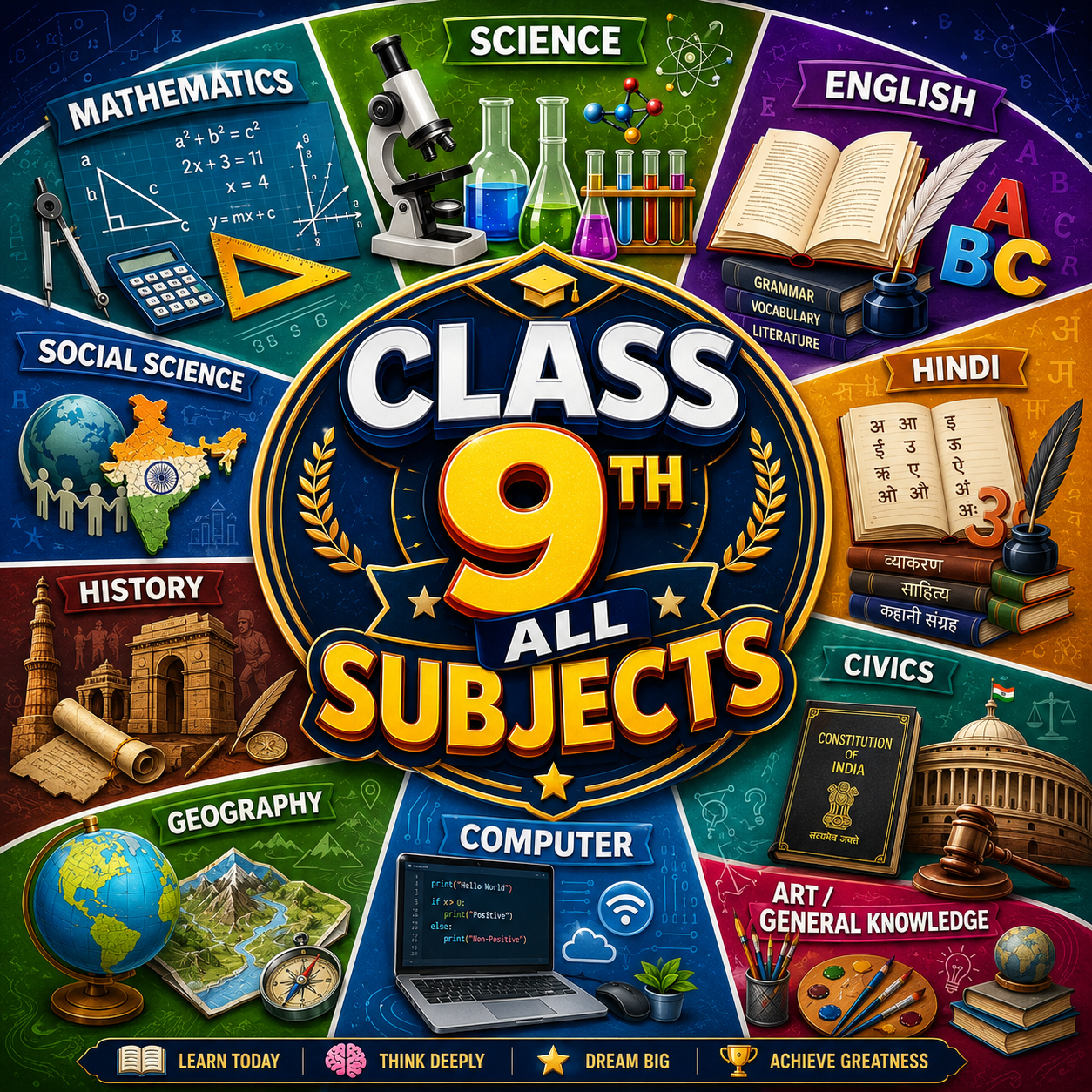SCHOOL EDUCATION OF CBSE BOARD CLAS 9TH.