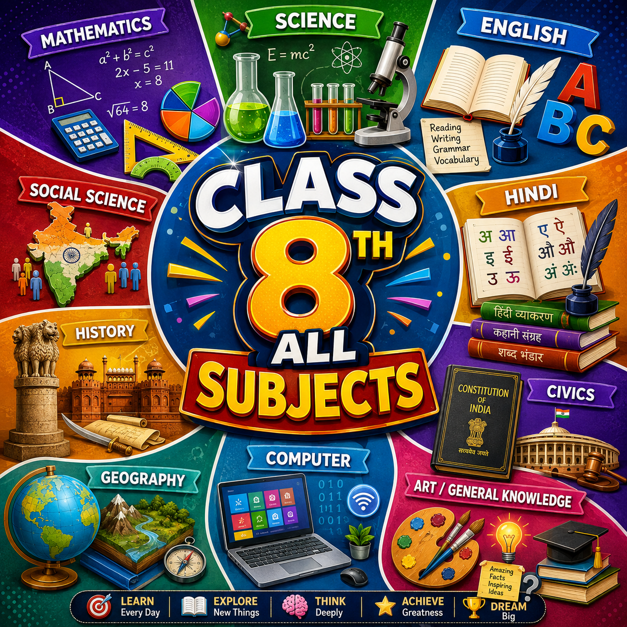 SCHOOL EDUCATION OF CBSE BOARD CLAS 8TH.